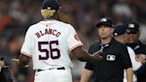 Astros starter Blanco suspended 10 games after being ejected when foreign substance found in glove