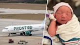 Hero mom gives birth on Frontier Airlines plane mid-flight