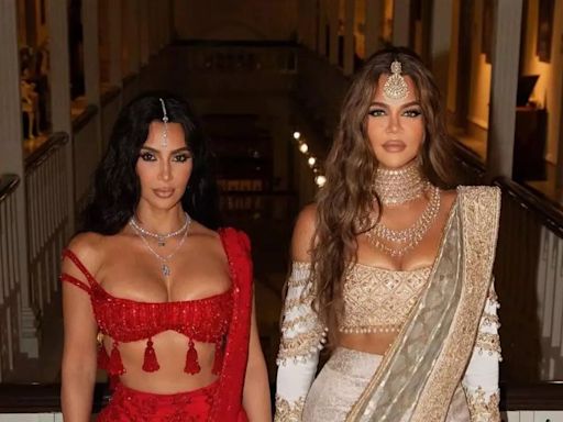 Kim And Khloe Kardashian's Ambani Wedding Looks Were Inspired By Aishwarya Rai, Reveals Stylist