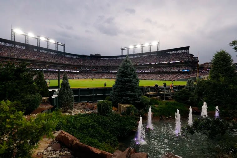 Brandon Marsh, trying to be ‘one with nature,’ explored the Coors Field forest. His teammates followed suit.