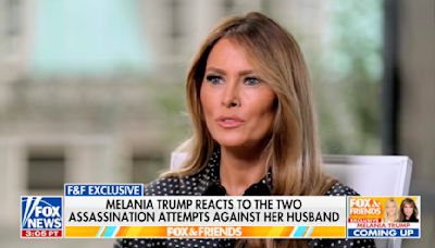 Melania: I Wasn’t Watching When Shooter Tried to Kill Trump