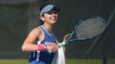 Waterford’s Sarah Hage makes it 4-for-4 in ECC girls’ tennis finals