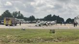 Truck drives through fence, hits 2 planes at Colorado airport