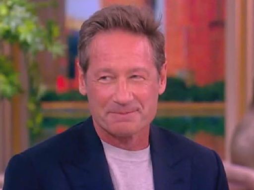 Whoopi Goldberg leaves David Duchovny 'blushing' as she gets flirty