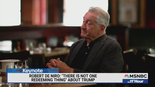 Robert De Niro says democracy is at risk in the 2024 election, and calls Donald Trump a “monster”: “It's fucking scary.”