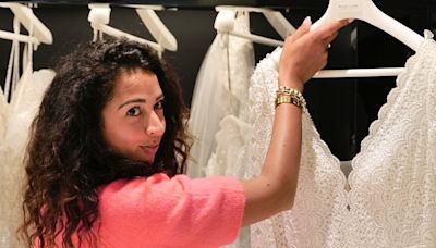 Nick Knowles's fiancée Katie Dadzie heads wedding dress shopping