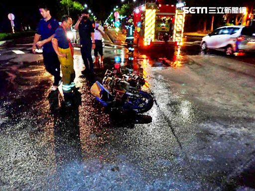 高雄男把賓士借人拿不回來⋯找車還被自己車撞！重機起火燃燒衰慘了