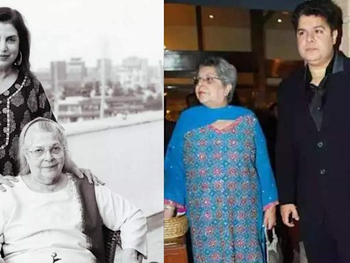 Farah Khan Mother Death News: Menaka Irani, mother of Farah and Sajid Khan, passes away just weeks after celebrating 79th birthday | - Times of India