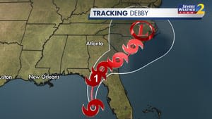 Tropical Storm Debby could bring historic flooding to parts of Georgia