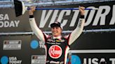 Christopher Bell takes the checkered flag on rain tires, wins NASCAR Cup race at New Hampshire