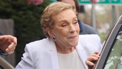 Dame Julie Andrews, 88, is seen for the first time in seven months as she makes rare public appearance on shopping trip in The Hamptons with the use of a walking cane