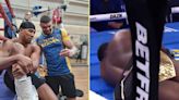 Anthony Joshua's 6ft 8in prospect scores brutal KO over bare-knuckle champ