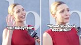 Kaley Cuoco Walked Her First Red Carpet Since Giving Birth, And Elizabeth Olsen Had The Most Wholesome Reaction