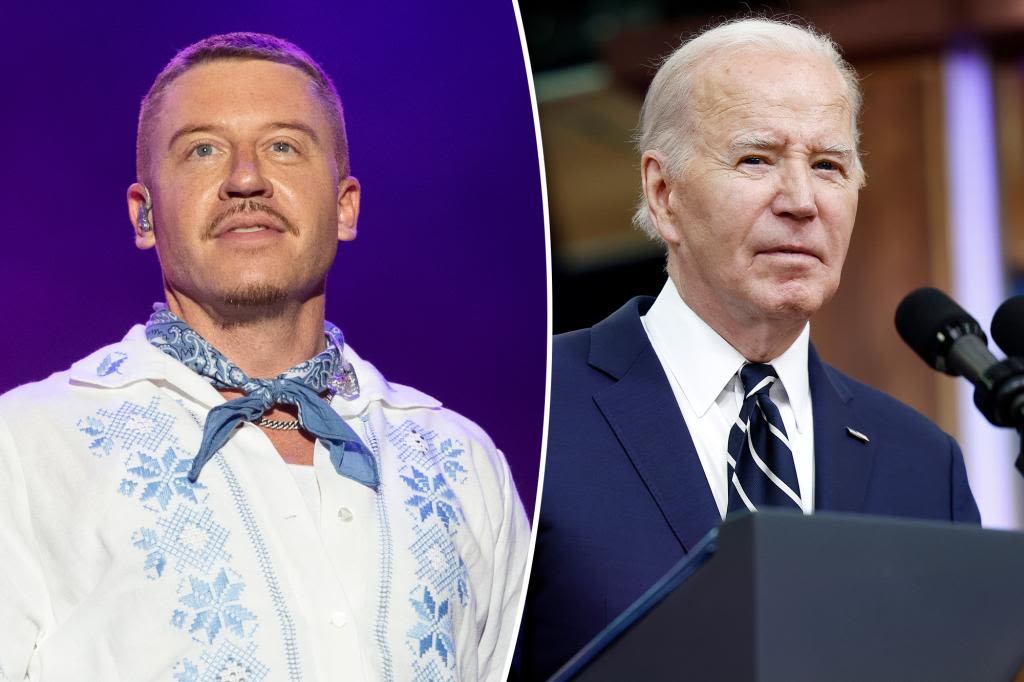 Rapper Macklemore says ‘f— no, I’m not voting for’ Biden in new anti-Israel song