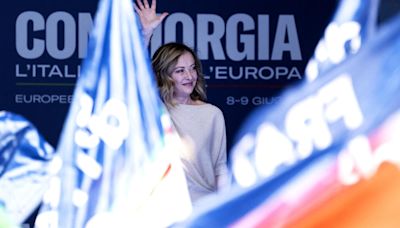 Européennes: en Italie, Giorgia Meloni appelle à «construire un gouvernement de droite en Europe»