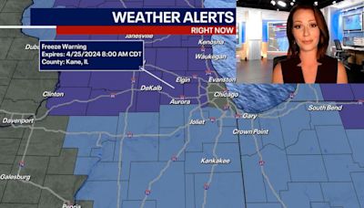 Chicago weather: Freeze Warnings, Frost Advisories issued