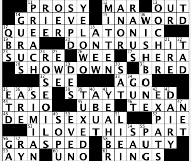 Off the Grid: Sally breaks down USA TODAY's daily crossword puzzle, Slow Burn (Freestyle)