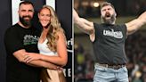 Jason Kelce Says Wife Kylie Teased Him for Being ‘Obsessed with How My Biceps Look’ at Wrestlemania: 'Not Ashamed'