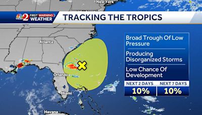 National Hurricane Center monitoring new disturbance off Florida s coast