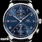 【永生流當品】IWC 萬國 Portuguese 葡萄牙 IW371606 計時碼錶 大葡萄牙 YBE6817