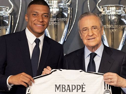 Kylian Mbappe Officially Unveiled as Real Madrid Player, Takes Over Karim Benzema's Number 9 Jersey - News18