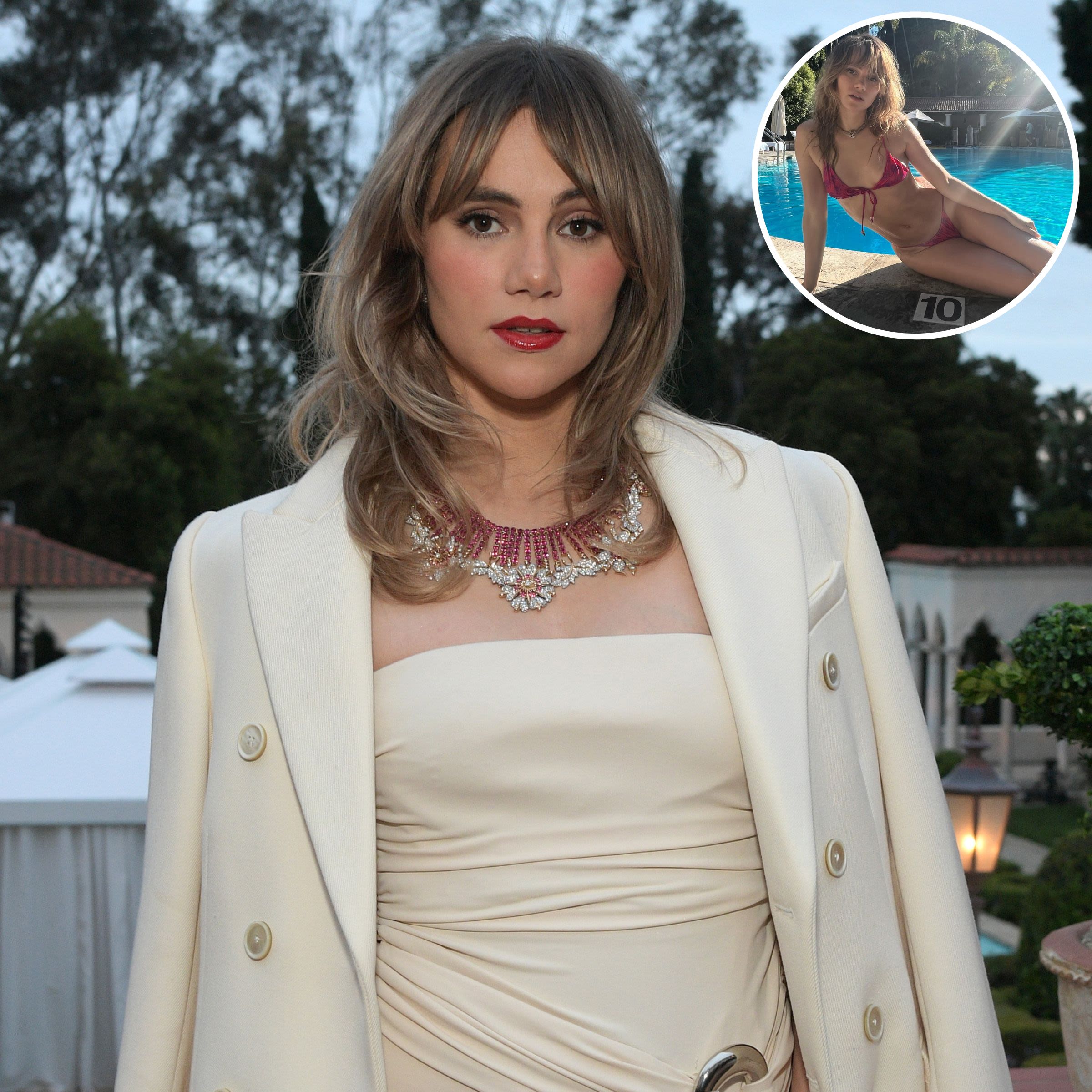 Suki Waterhouse Rocks Tiny Red Bikini 4 Months After Giving Birth as Fans Marvel Over Post-Baby Body