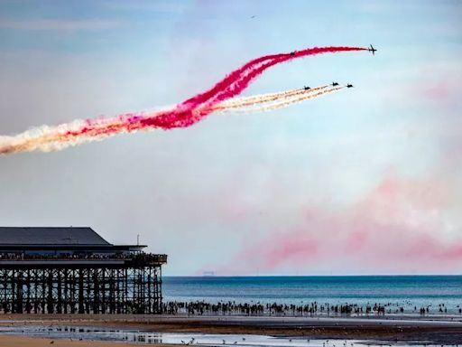 Red Arrows flight route map and where you will be able to see them over Greater Manchester on Sunday