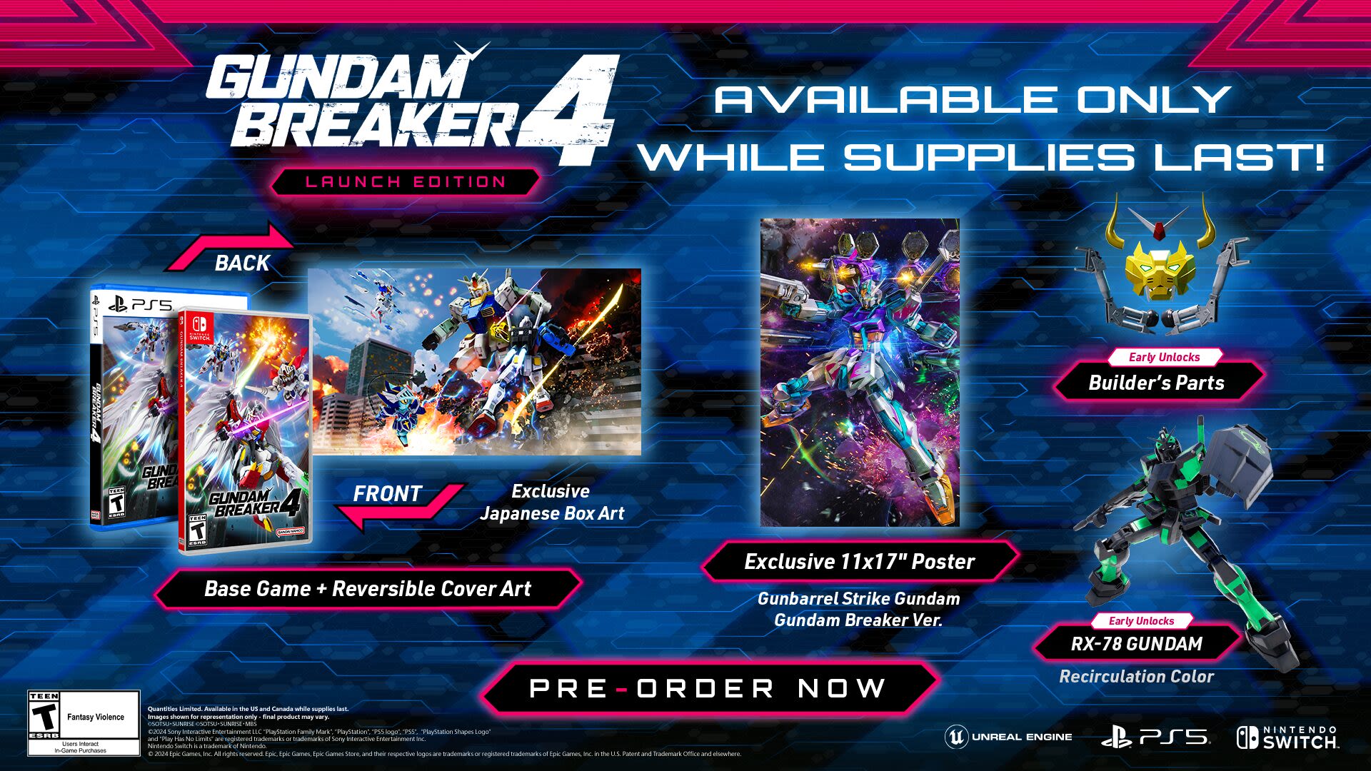 Gundam Breaker 4 Launch Edition announced for the Americas