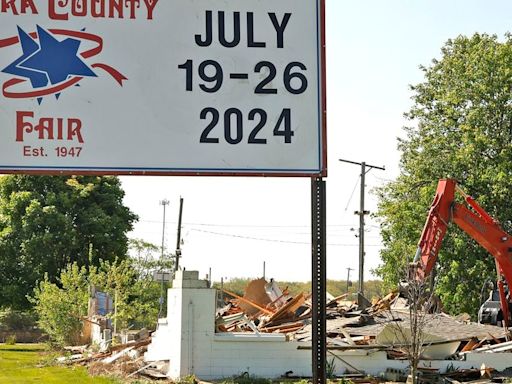 Former Clark County Fairgrounds office building demolished