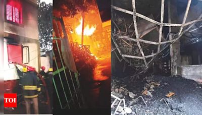 Man, daughter succumb in building blaze at Jiyaguda | Hyderabad News - Times of India