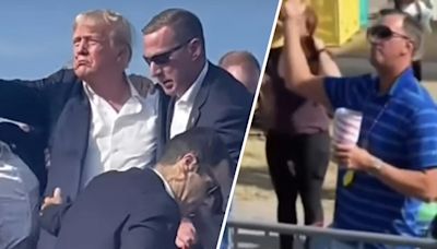 A Secret Service agent at the Trump shooting bears a striking resemblance to TikTok's 'Thinking With My D' guy