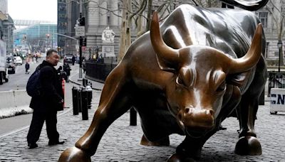 FILE PHOTO: The Charging Bull or Wall Street Bull is pictured in the Manhattan borough of New York City