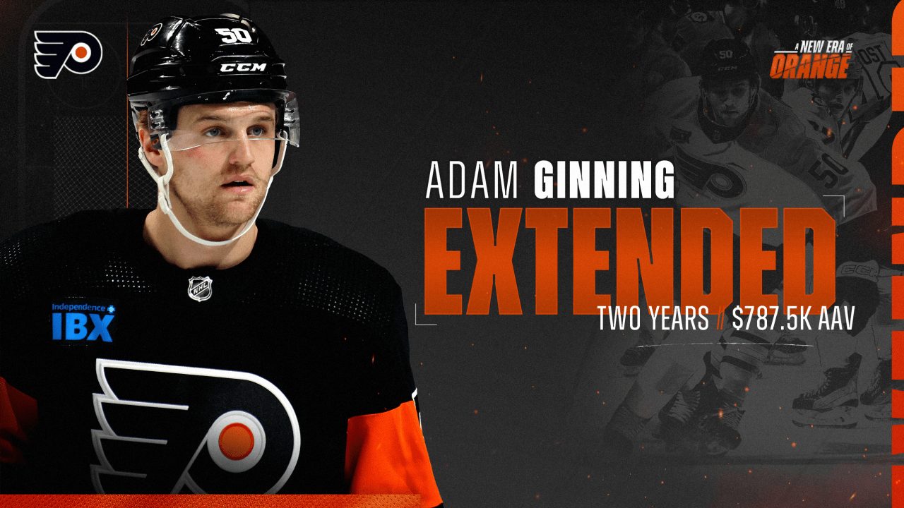 Flyers re-sign defenseman Adam Ginning to a contract extension | Philadelphia Flyers