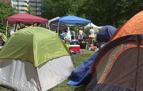 George Washington University protest enters day 6, protestors push for amnesty