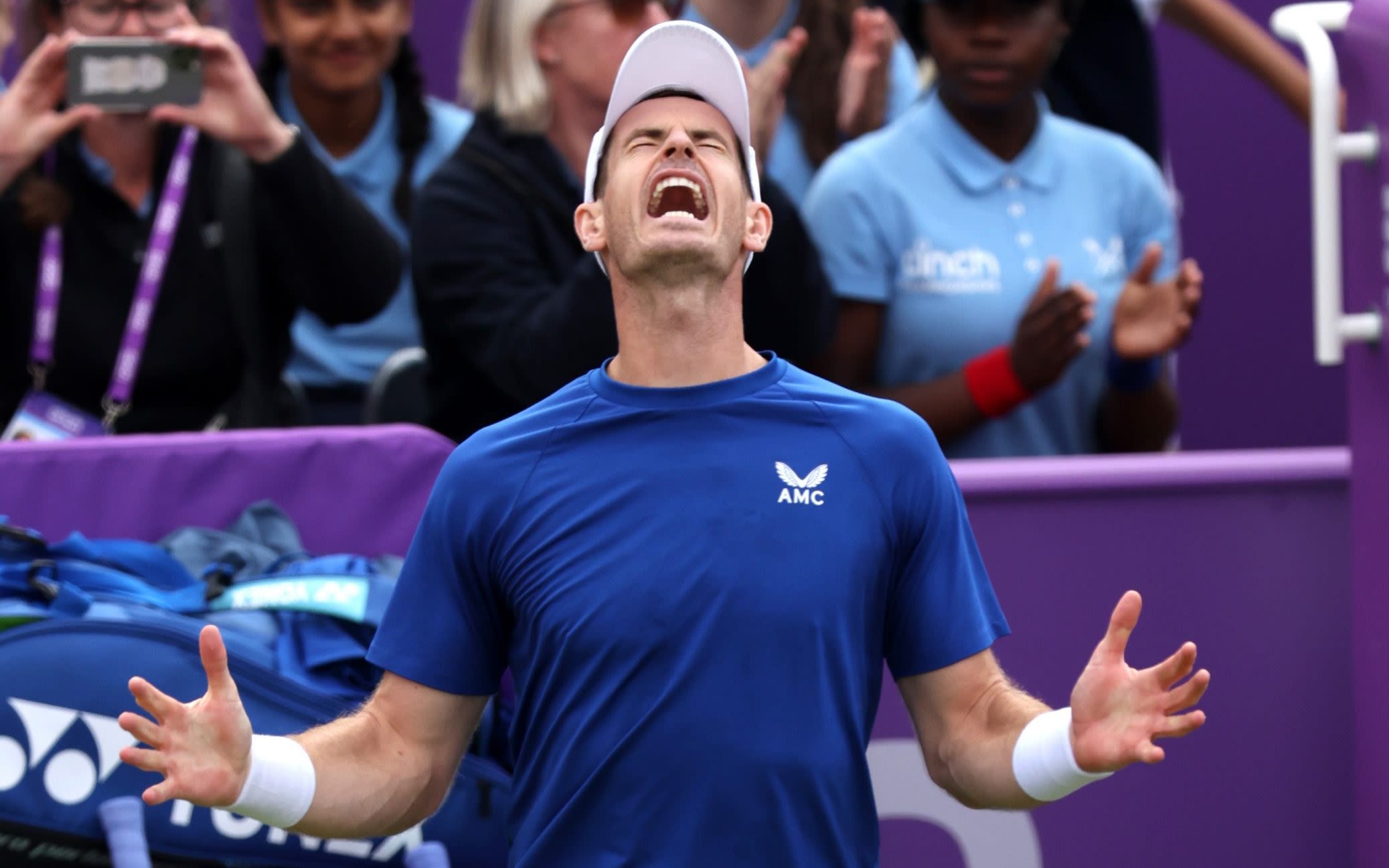 Andy Murray digs deep for victory over Alexei Popyrin in 1,000th match