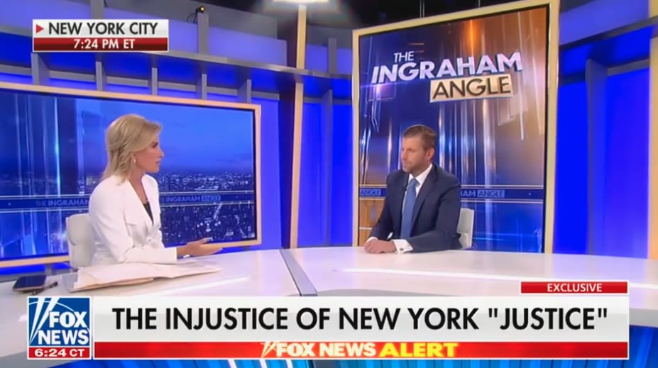 Laura Ingraham Asks Eric Trump Why His Father Hired Michael Cohen
