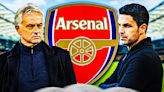 Arsenal boss Mikel Arteta gets questioned on Premier League tactics by Jose Mourinho