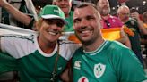 Ireland players celebrate with families after famous win over South Africa