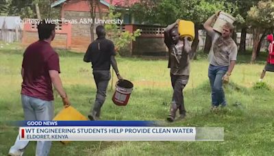 West Texas A&M University engineering students help provide clean water in Kenya