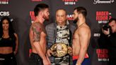 Bellator 290 ceremonial weigh-ins faceoff highlights video and photo gallery from Los Angeles