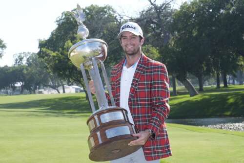 Davis Riley gets 1st individual PGA Tour win by 5 at Colonial in final group with Scheffler