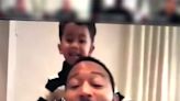 John Legend's Son Miles Dances on Dad's Shoulders During Virtual Meeting: 'Loves to Zoom-Bomb'