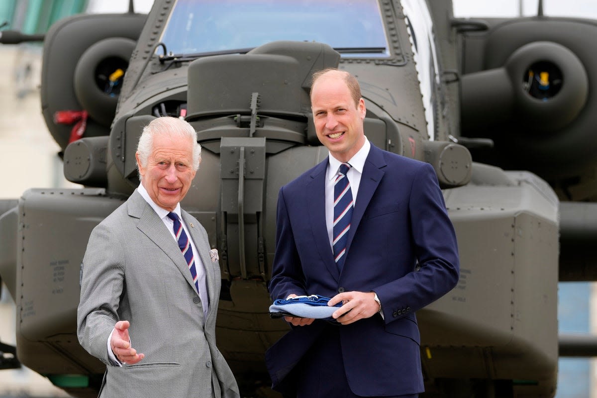 The touching gift soldiers from the Army Air Corp handed to Prince William to give to Kate