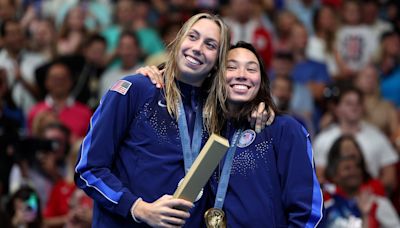 Team USA swimmer Torri Huske creates heartwarming moment with Gretchen Walsh