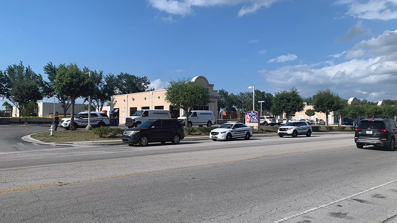 Large police presence at Kissimmee gas station following shooting