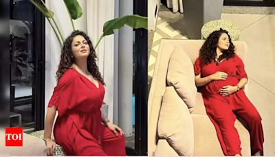 Drashti Dhami hits back at trolls who called her baby bump fake; says 'Proof that my baby bump is not just..' - Times of India