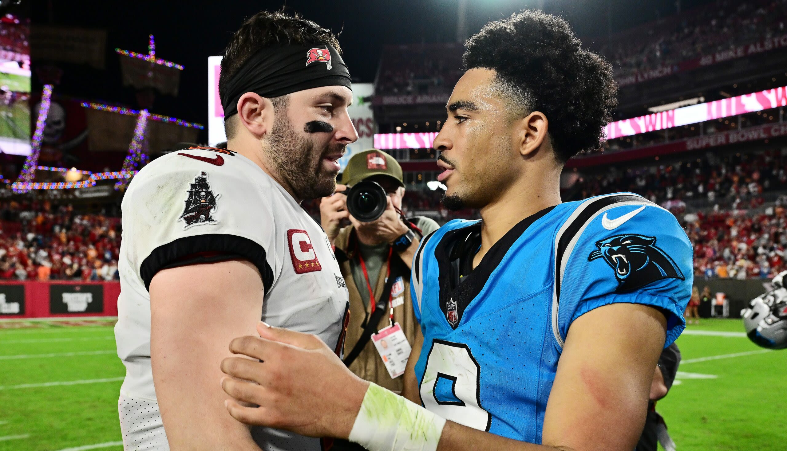 Buccaneers QB Baker Mayfield: ‘Optimist bully’ Dave Canales will be good for Bryce Young