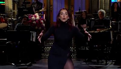 Dua Lipa addresses viral meme about her dancing in SNL monologue