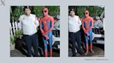 Man faces action for posing on bonnet of moving car in Spider-Man costume in Delhi’s Dwarka area