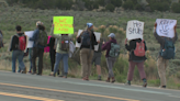 Lybrook Elementary and Middle School walkout